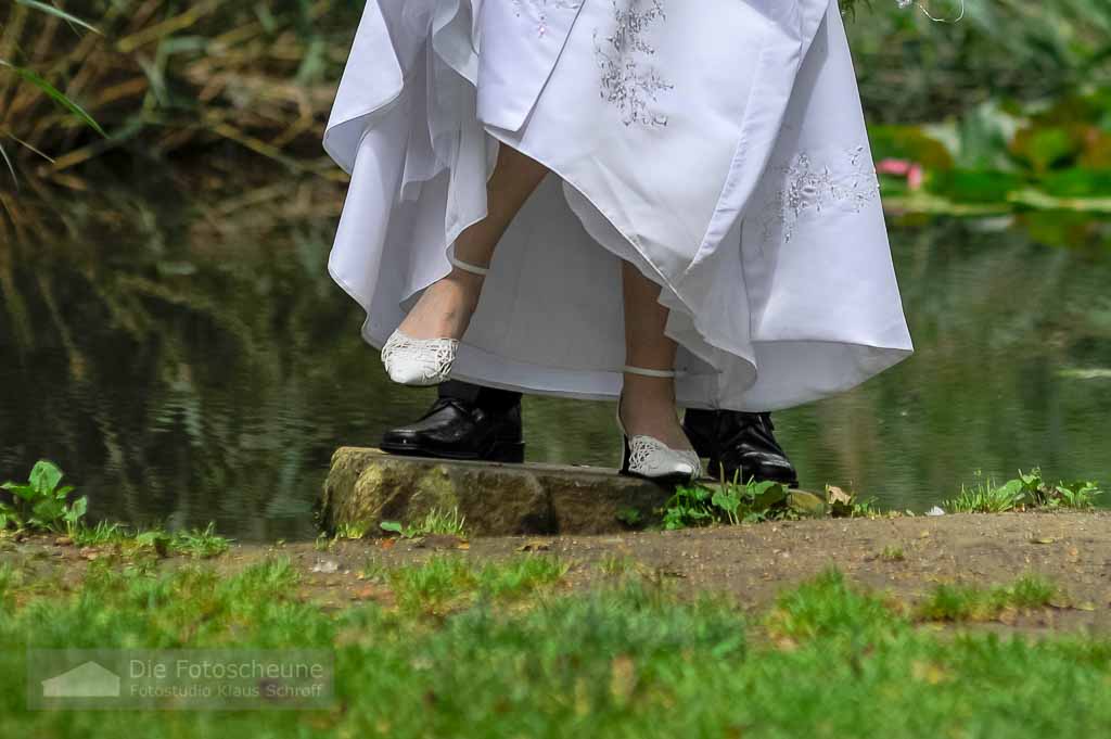 Kitten Heels bei der Hochzeit