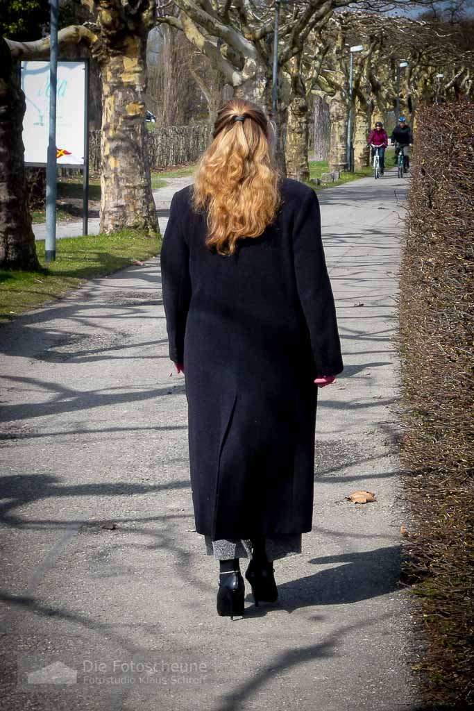 High Heels im Alltag im Herbst